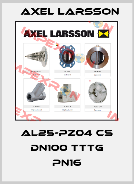 AL25-PZ04 CS DN100 TTTG PN16 AXEL LARSSON