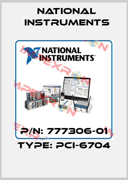P/N: 777306-01 Type: PCI-6704 National Instruments