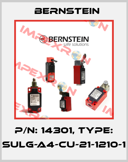 P/N: 14301, Type: SULG-A4-CU-21-1210-1 Bernstein
