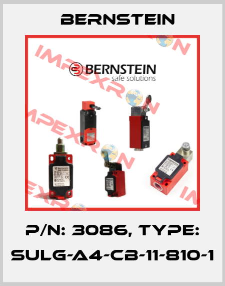 P/N: 3086, Type: SULG-A4-CB-11-810-1 Bernstein