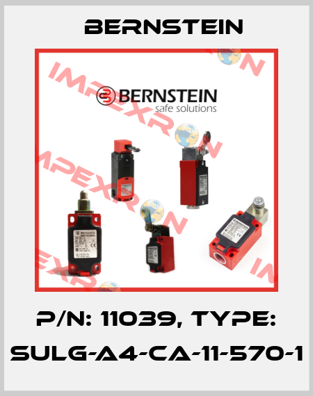 P/N: 11039, Type: SULG-A4-CA-11-570-1 Bernstein