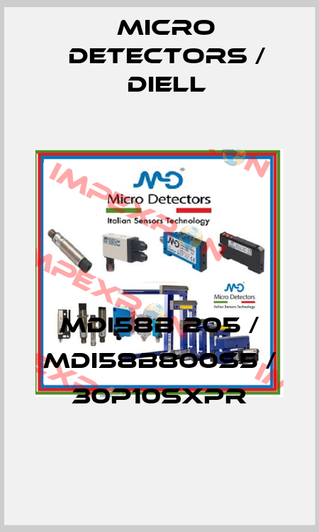 MDI58B 205 / MDI58B800S5 / 30P10SXPR
 Micro Detectors / Diell