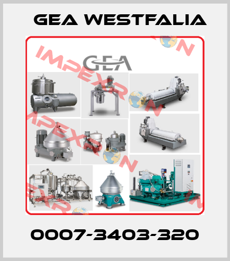 0007-3403-320 Gea Westfalia