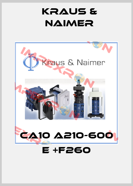CA10 A210-600 E +F260 Kraus & Naimer