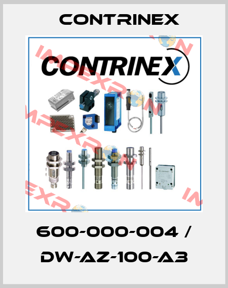 600-000-004 / DW-AZ-100-A3 Contrinex