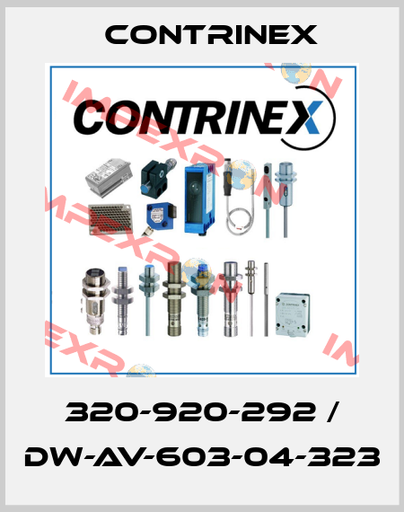 320-920-292 / DW-AV-603-04-323 Contrinex