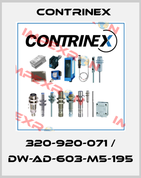 320-920-071 / DW-AD-603-M5-195 Contrinex