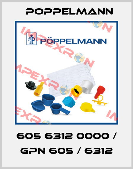 605 6312 0000 / GPN 605 / 6312 Poppelmann