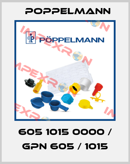605 1015 0000 / GPN 605 / 1015 Poppelmann