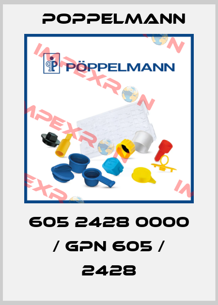 605 2428 0000 / GPN 605 / 2428 Poppelmann