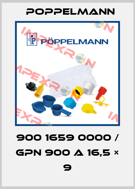 900 1659 0000 / GPN 900 A 16,5 × 9 Poppelmann