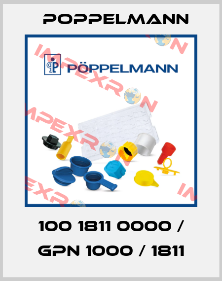 100 1811 0000 / GPN 1000 / 1811 Poppelmann