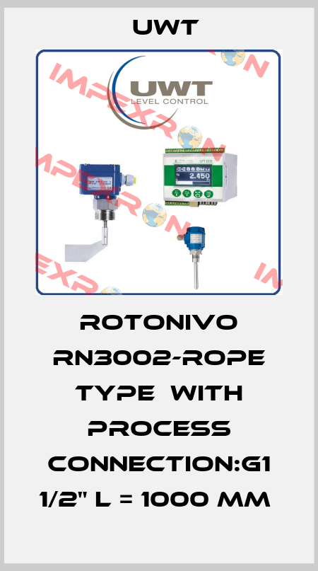 ROTONIVO RN3002-ROPE TYPE  WITH PROCESS CONNECTION:G1 1/2" L = 1000 MM  Uwt