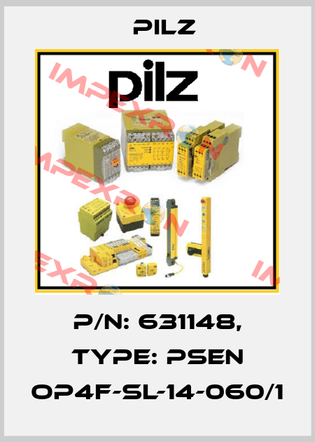 p/n: 631148, Type: PSEN op4F-SL-14-060/1 Pilz