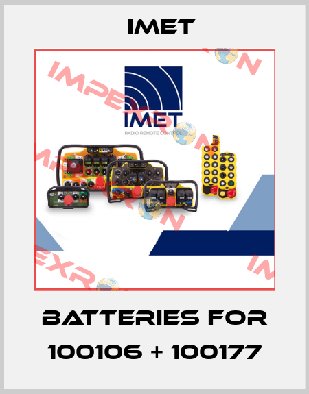 batteries for 100106 + 100177 IMET