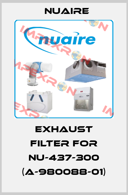Exhaust filter for NU-437-300 (A-980088-01) Nuaire