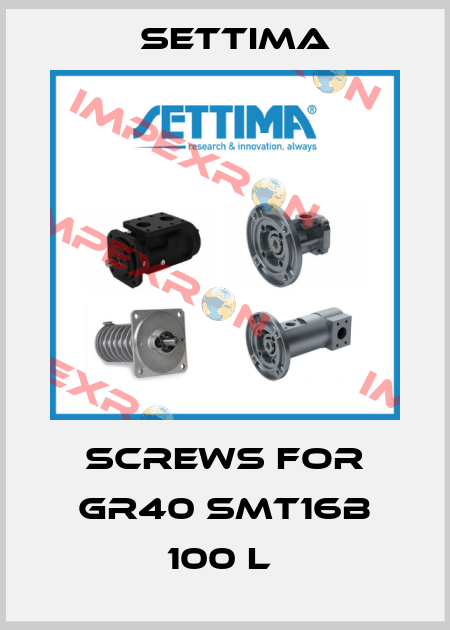 SCREWS FOR GR40 SMT16B 100 L  Settima