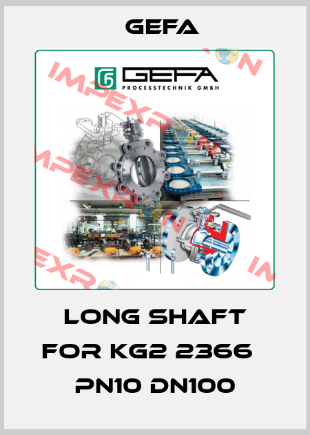 Long shaft for KG2 2366В PN10 DN100 Gefa
