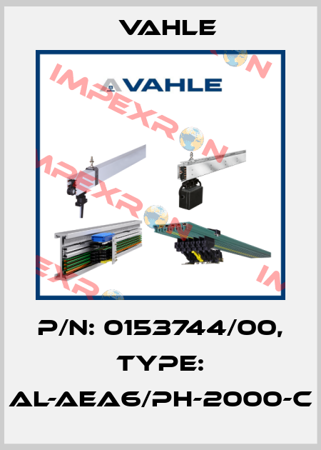 P/n: 0153744/00, Type: AL-AEA6/PH-2000-C Vahle