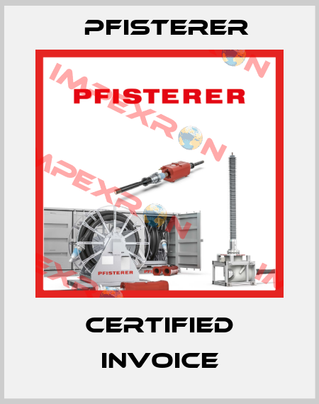 Certified Invoice Pfisterer