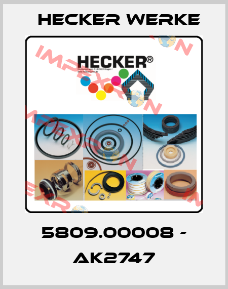 5809.00008 - AK2747 Hecker Werke