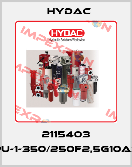 2115403 FPU-1-350/250F2,5G10A3K Hydac