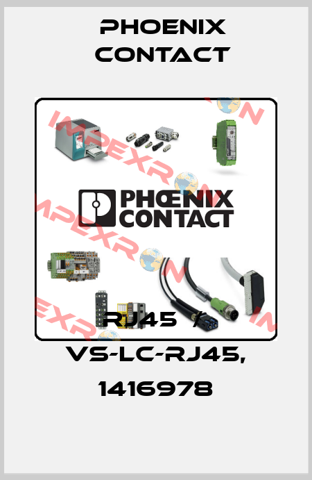 RJ45  /  VS-LC-RJ45, 1416978 Phoenix Contact