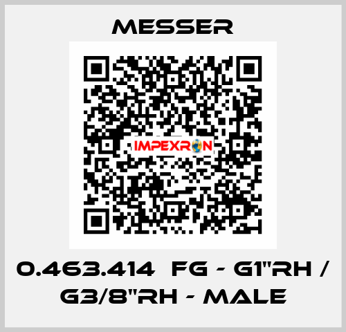 0.463.414  FG - G1"RH / G3/8"RH - Male Messer