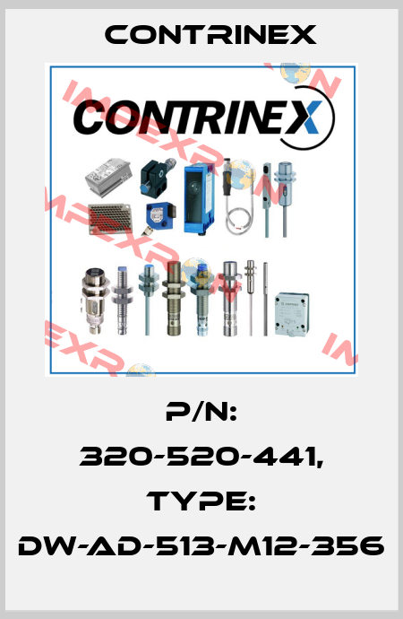 p/n: 320-520-441, Type: DW-AD-513-M12-356 Contrinex