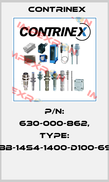 P/N: 630-000-862, Type: YBB-14S4-1400-D100-69K  Contrinex
