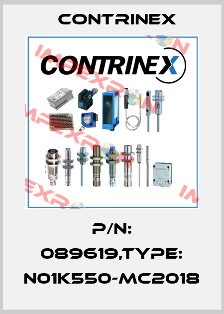 P/N: 089619,Type: N01K550-MC2018 Contrinex