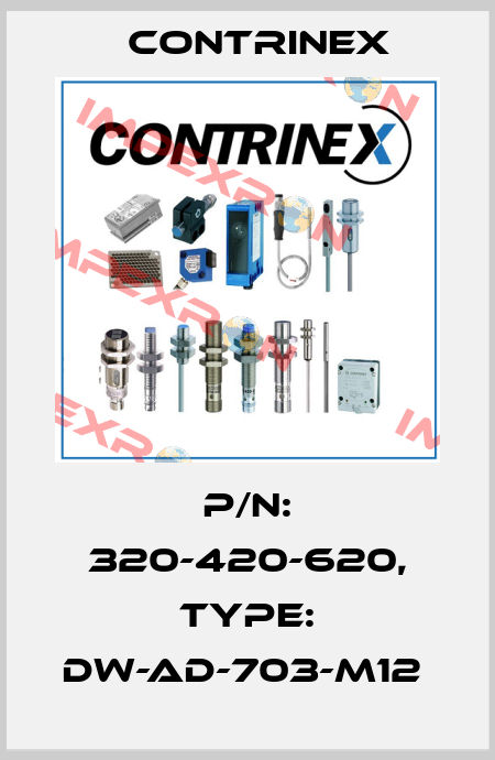 P/N: 320-420-620, Type: DW-AD-703-M12  Contrinex