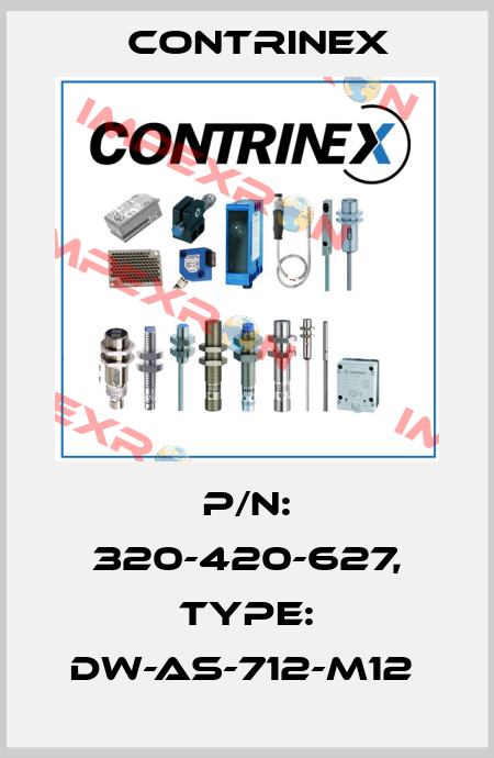 P/N: 320-420-627, Type: DW-AS-712-M12  Contrinex