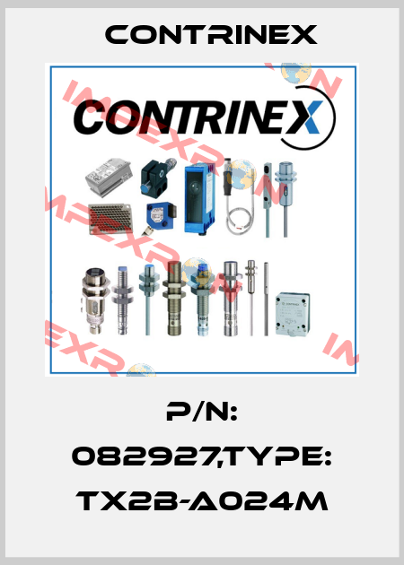 P/N: 082927,Type: TX2B-A024M Contrinex