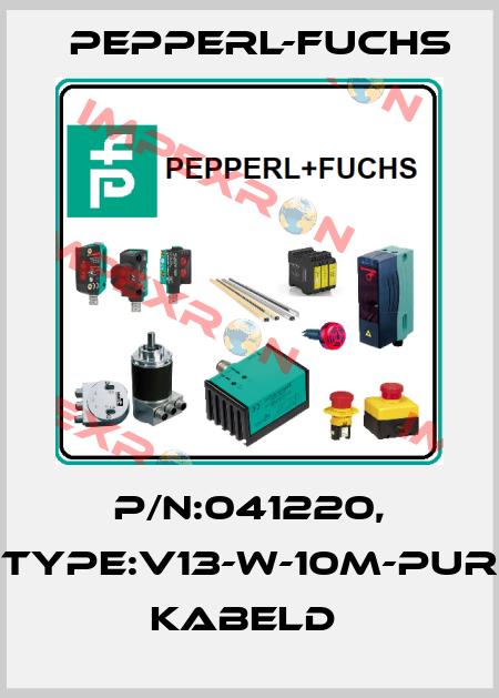 P/N:041220, Type:V13-W-10M-PUR           Kabeld  Pepperl-Fuchs
