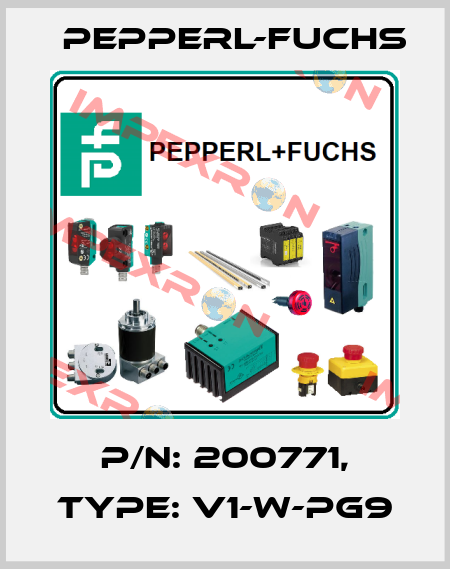 p/n: 200771, Type: V1-W-PG9 Pepperl-Fuchs