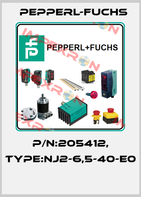 P/N:205412, Type:NJ2-6,5-40-E0  Pepperl-Fuchs
