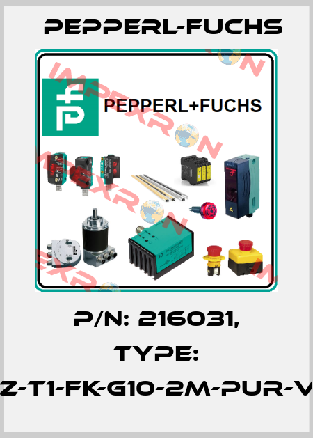 p/n: 216031, Type: VAZ-T1-FK-G10-2M-PUR-V1-G Pepperl-Fuchs