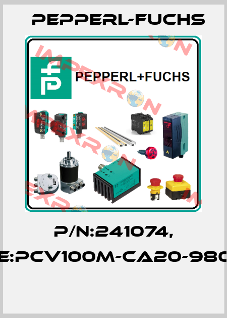P/N:241074, Type:PCV100M-CA20-980000  Pepperl-Fuchs