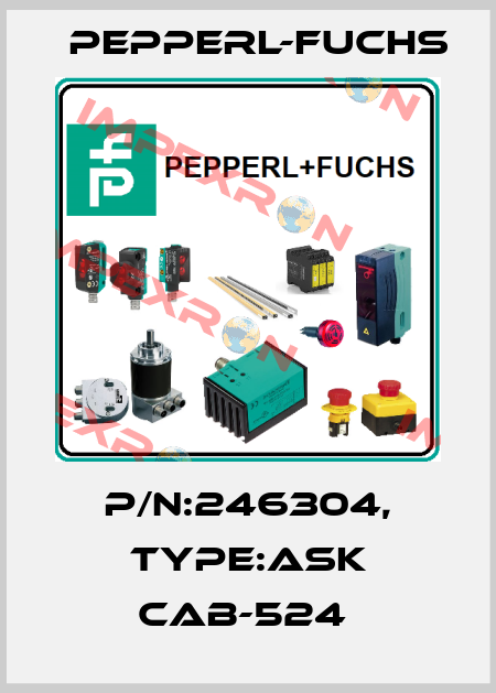 P/N:246304, Type:ASK CAB-524  Pepperl-Fuchs