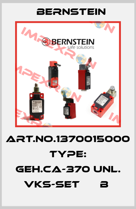 Art.No.1370015000 Type: GEH.CA-370 UNL. VKS-SET      B  Bernstein