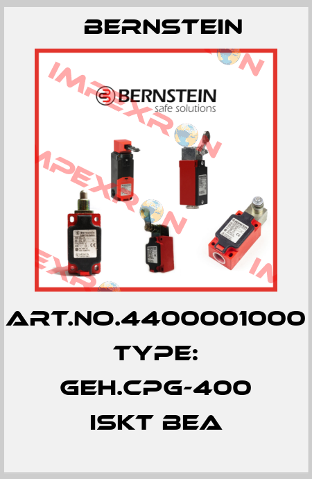 Art.No.4400001000 Type: GEH.CPG-400 ISKT BEA Bernstein