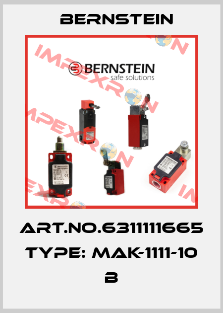 Art.No.6311111665 Type: MAK-1111-10                  B Bernstein