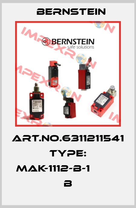 Art.No.6311211541 Type: MAK-1112-B-1                 B Bernstein