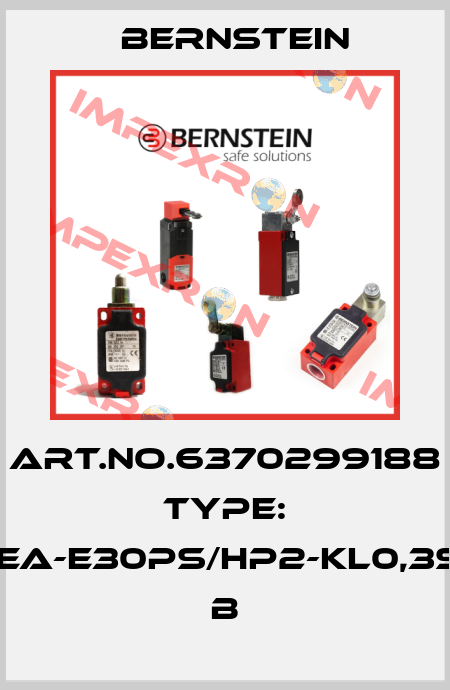 Art.No.6370299188 Type: MEA-E30PS/HP2-KL0,3S8        B Bernstein