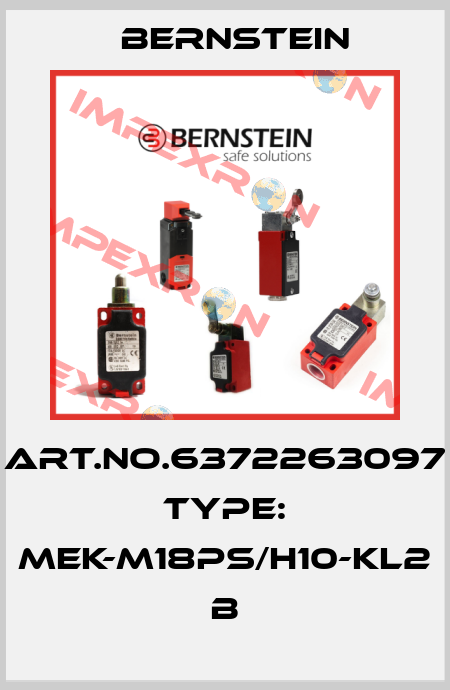 Art.No.6372263097 Type: MEK-M18PS/H10-KL2            B Bernstein