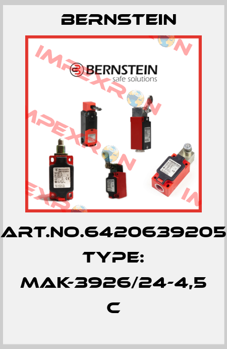 Art.No.6420639205 Type: MAK-3926/24-4,5              C Bernstein