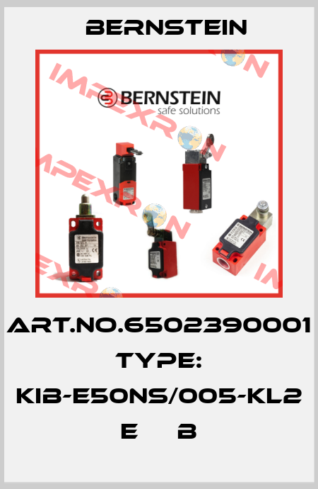 Art.No.6502390001 Type: KIB-E50NS/005-KL2      E     B Bernstein