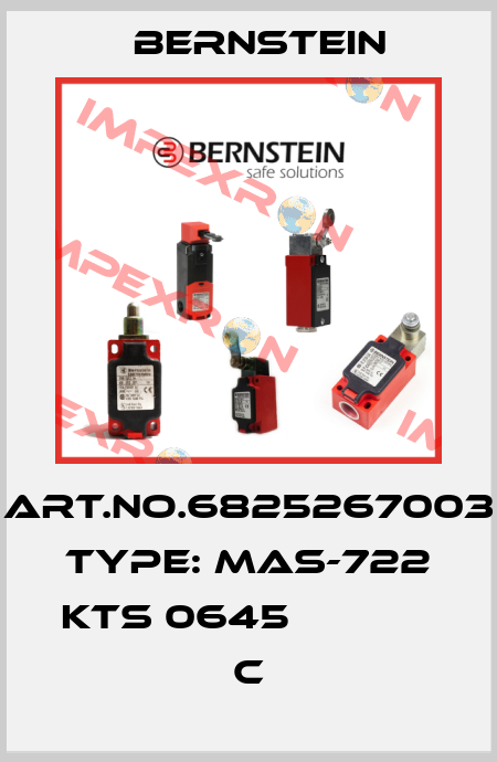 Art.No.6825267003 Type: MAS-722 KTS 0645             C Bernstein