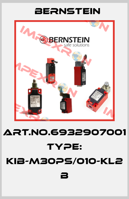 Art.No.6932907001 Type: KIB-M30PS/010-KL2            B Bernstein